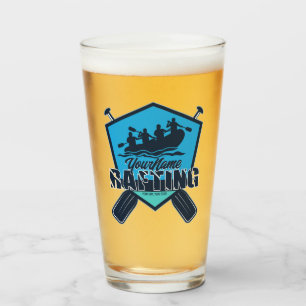 Personalized Rafting Whitewater River Adventure Glass