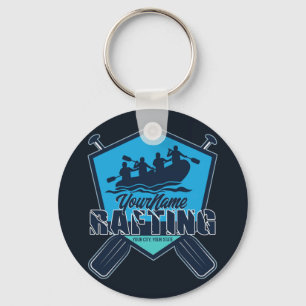 Personalized Rafting Whitewater River Adventure  Keychain