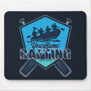 Personalized Rafting Whitewater River Adventure  Mouse Pad