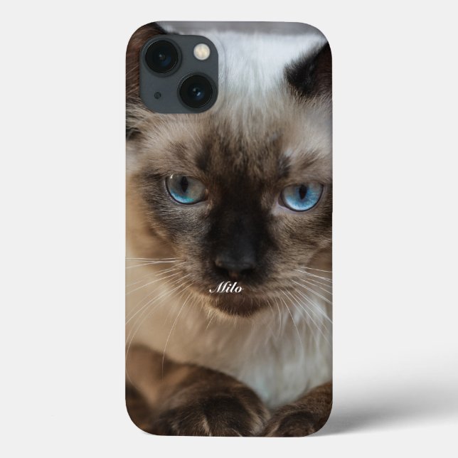 Personalized Ragdoll Cat Photo and Name Case-Mate iPhone Case (Back)