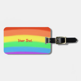 Personalized Rainblow Blends Luggage Tags
