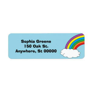 Personalized Rainbow Address Labels