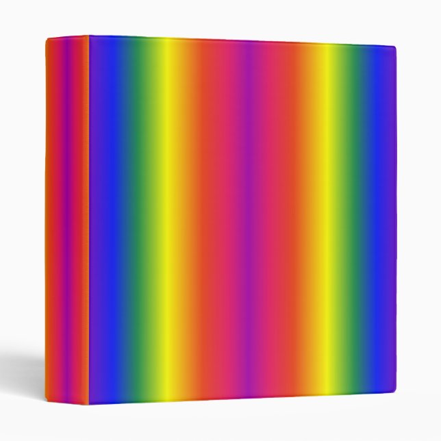 PERSONALIZED RAINBOW AVERY BINDERS LASER (Front/Spine)