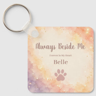 Personalized Rainbow Bridge Memorial Keychain