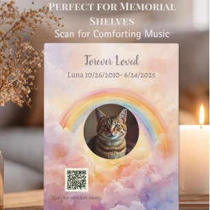 Personalized Rainbow Bridge Musical Memorial Plaque