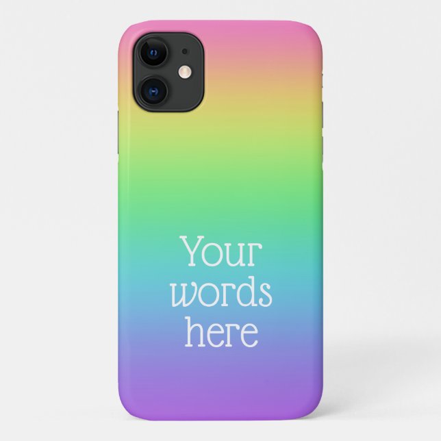 Personalized Rainbow Case-Mate iPhone Case (Back)