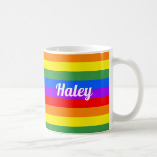 Personalized Rainbow Coffee Mug