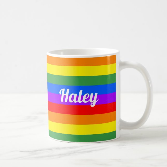 Personalized Rainbow Coffee Mug (Right)