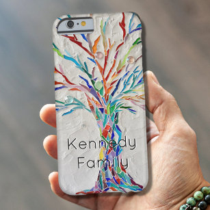 Personalized Rainbow Coloured Tree Barely There iPhone 6 Case