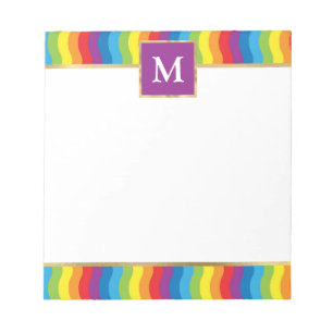 Personalized Rainbow Colourful Notepad