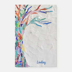 Personalized Rainbow Colours Tree of Life  Post-it Notes