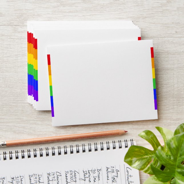 Personalized Rainbow Envelope (Stacked)