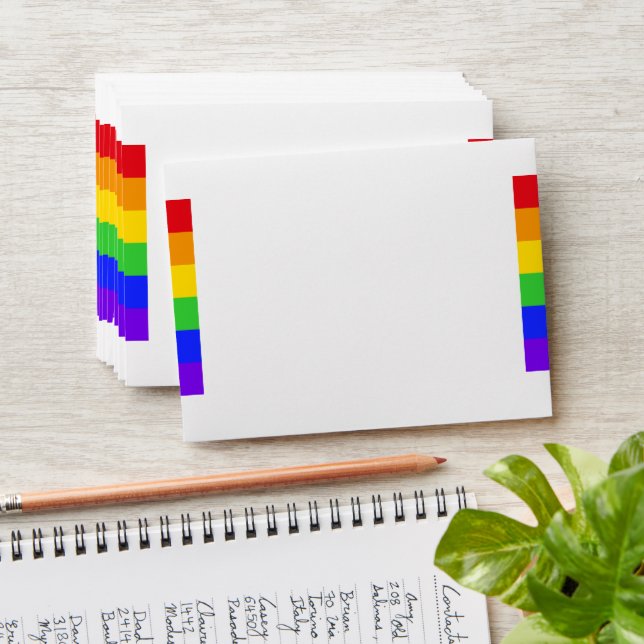 Personalized Rainbow Envelope (Stacked)