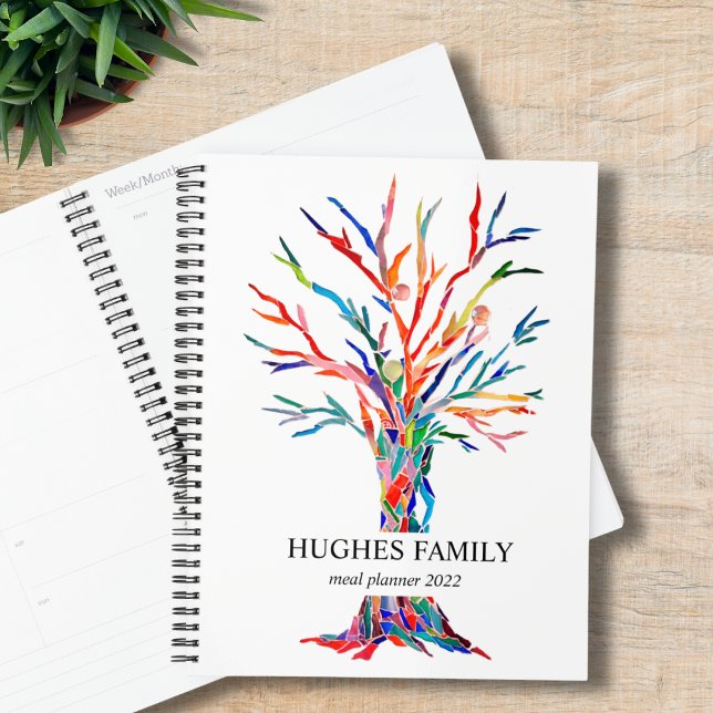 Personalized Rainbow Family Tree Meal Planner 2022 (Creator Uploaded)