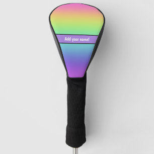 Personalized Rainbow Golf Head Cover