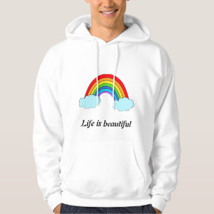 Personalized Rainbow Hoodie Custom Name & Quote