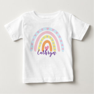Personalized Rainbow Kids T-Shirt – Custom Name