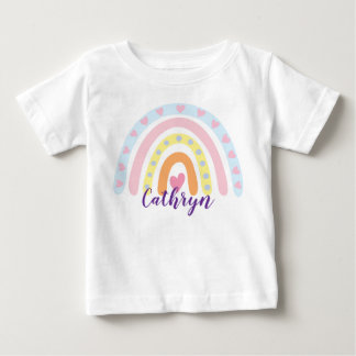 Personalized Rainbow Kids T-Shirt – Custom Name