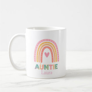 Personalized Rainbow Mug Gift for Auntie Best mug