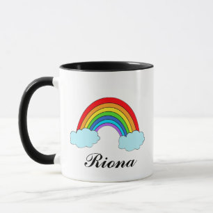 Personalized Rainbow Name Mug Colourful