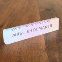 Personalized Rainbow Pastel Holographic