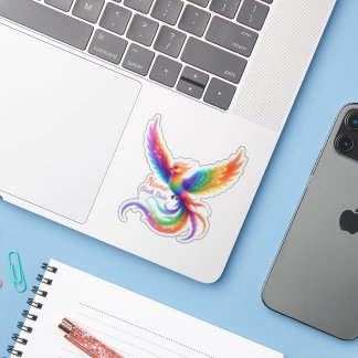 Personalized Rainbow Phoenix Name Birthdate Gift