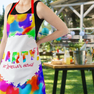  Personalized Rainbow Splash Party  Apron