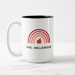 Personalized Rainbow Teacher Appreciation Mug