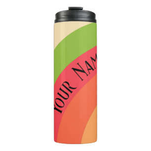 Personalized Rainbow Thermal Tumbler