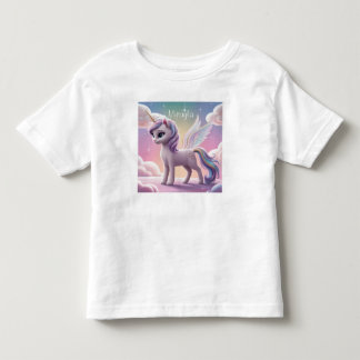 Personalized Rainbow Unicorn Cat Toddler T-shirt