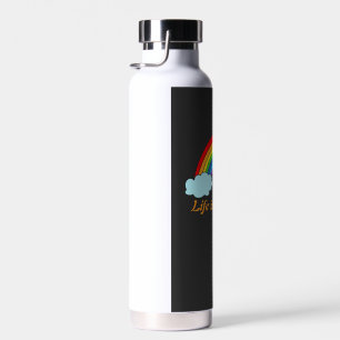 Personalized Rainbow Water Bottle   Custom Name 