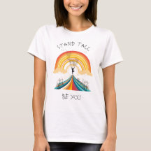 Personalized, Rainbow, Yoga, Tree pose, Positive