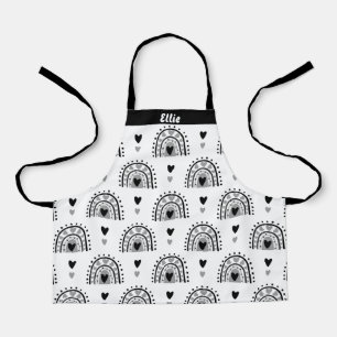 Personalized Rainbows Hearts For Girls Apron