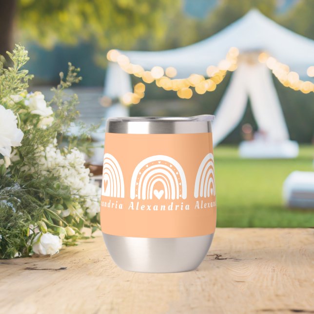 Personalized Rainbows Peach (Wedding)