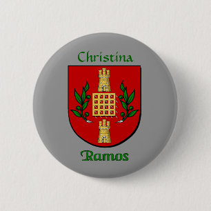 Personalized Ramos Historical Shield 2 Inch Round Button
