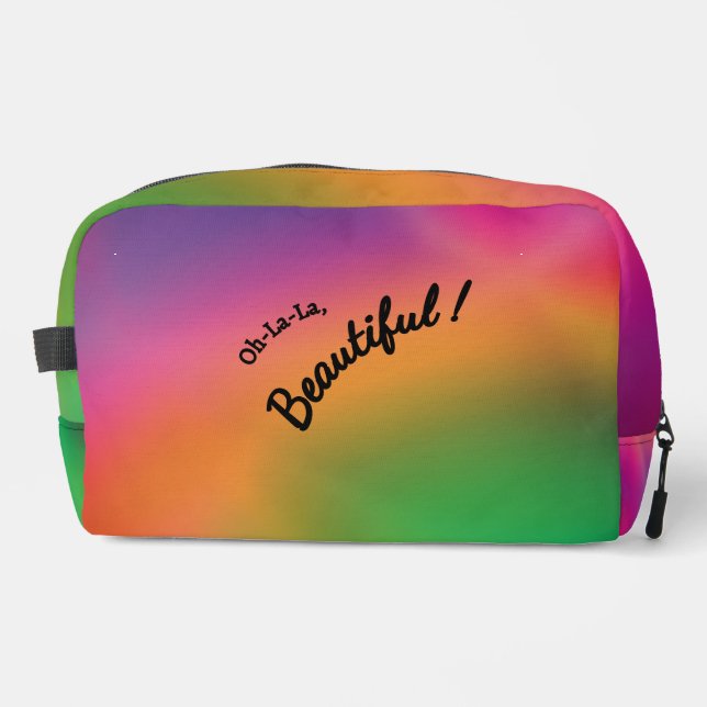 Personalized Raspberry Melon  Dopp Kit (Front)