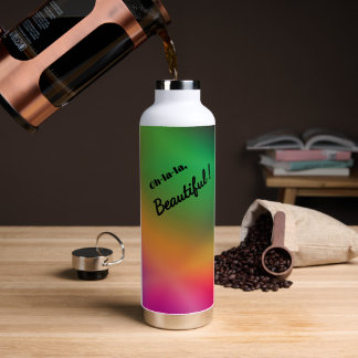Personalized Raspberry Melon Water Bottle