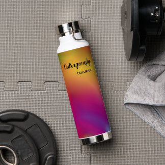 Personalized Raspberry Pear Water Bottle