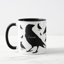Personalized Raven Crow All Over Print Coffee
