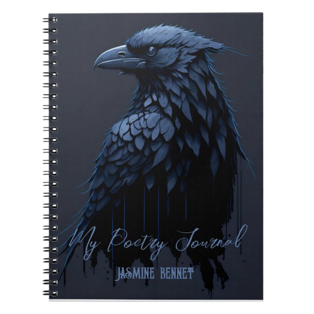 Personalized Raven Poetry Journal (Front)