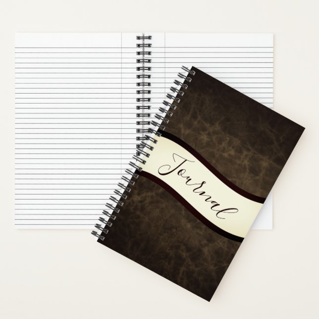 Personalized rawhide look journal (Inside)