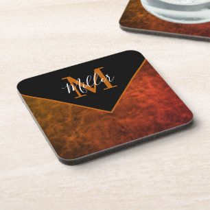 Personalized rawhide personalized coaster