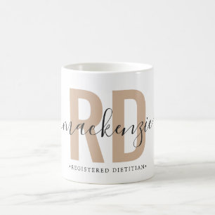 Personalized RD Registered Dietician Graduation Coffee Mug