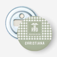Personalized RD Registered Dietician Plaid Pattern