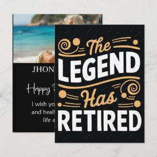Personalized Re Tired Funny Retirement Name Shirt Holiday Postcard