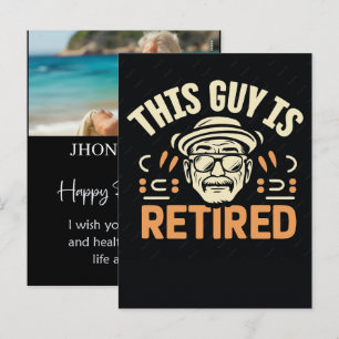 Personalized Re Tired Funny Retirement Name Shirt Holiday Postcard