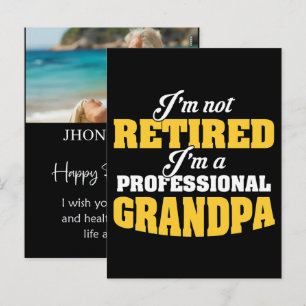 Personalized Re Tired Funny Retirement Name Shirt Holiday Postcard