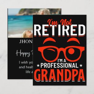 Personalized Re Tired Funny Retirement Name Shirt Holiday Postcard