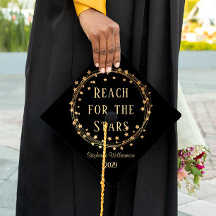 Personalized Reach For The Stars Graduation Cap Topper