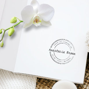 Personalized Read Love Return Library Book Stamp
